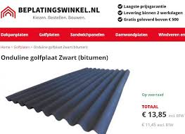 Beplatingswinkel Nl No Twitter Nieuw In Ons Assortiment De Bitumen Golfplaat Bitumen Golfplaat Onduline Https T Co Qyukw4kzkh Veenendaal Klussen Https T Co M659i5ofwi Deze polyester golfplaat is uitermate geschikt voor een snelle en waterdichte dakafwerking en is gewapend met. twitter