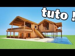 Minecraft Maison En Bois De Luxe Tutoriel Youtube