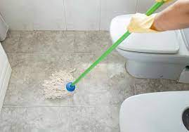 Because of its typically light coloring and porous composition when in doubt about a grout cleaner, test it in a hidden spot—under an appliance in the kitchen, say, or behind the toilet in the bathroom. How To Clean Bathroom Floors Easiest Step By Step Guide