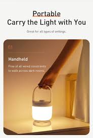 Baseus Dimmable Led Night Light Portable Usb Rechargeable Lamp Reading Night Light Led Table Lamp For Children B In 2020 Led Night Light Dimmable Led Rechargeable Lamp