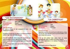 Juegos educativos para niños de primaria. Las Escondidas Y La Carretilla Juegos De Patio Juegos De Patio Tradicionales Instructivo