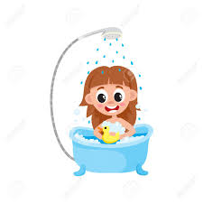Maybe you would like to learn more about one of these? Vector Girl Kid Washing In Bathtub Relaxing In Bubble Bath Playing With Duck Toy Smiling Cartoon Female Character Isolated Illustration On A White Background Daily Routine Concept Royalty Free Cliparts Vectors And