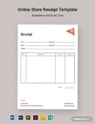 Instantly Download Online Store Receipt Template Sample Example In Microsoft Word Doc Adobe Photoshop Psd Adobe I Receipt Template Online Online Store