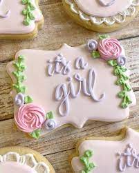 Baby Shower Cookies That Are Too Cute To Eat Baby Girl Cookies Baby Shower Cookies Baby Cookies