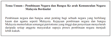 Maybe you would like to learn more about one of these? Tema Umum Sejarah Kertas 3 Spm 2020 Nota Sejarah