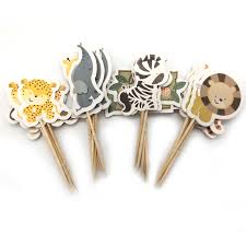 Check spelling or type a new query. Baby Shower Party Elephant Lion Tiger Cupcake Toppers With Sticks Decorations Jungle Animal Theme Kids Favors Cake Toppers 24pcs Buy At The Price Of 1 15 In Aliexpress Com Imall Com