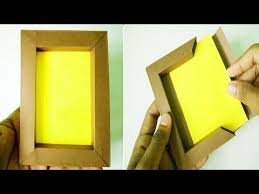 Yesterday i went to our local thrift store looking for frames to spray paint but they didn't have. Diy Paper Photo Frame Without Glue Paper Craft Very Easy Youtube Paper Photo Frame Diy Diy Photo Frame Cardboard Photo Frame Crafts