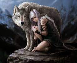 she wolf night lady she wolf moon werewolf girl anne stokes art anne stokes