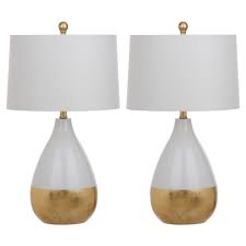 Kingship Glass Table Lamp Set Of 2 White Safavieh Gold Table Lamp Glass Table Lamp Table Lamp Sets
