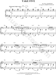 Print And Download Take Five Sheet Music By Dave Brubeck Arranged For Piano Piano Sheet Music Flute Music Piano Music
