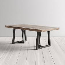 Modern solid wood & iron storage coffee table $1,199. Paloma Pine Solid Wood Dining Table Reviews Allmodern Solid Wood Dining Table Wood Dining Table Metal Base Dining Table