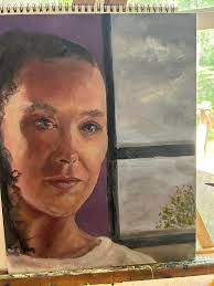 My grandfather and grandmother Oil