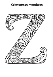 Abecedario De Mandalas Listas Para Colorear Orientacion Andujar Letras De Burbujas Tipos De Letras Abecedario Abecedario Lettering