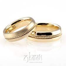 Traditional Single Braid Handmade Wedding Band Set Wedding Band Sets Handmade Wedding Band Matching Wedding Rings