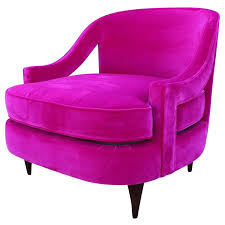 Glamorous Fuchsia Pink Velvet Lounge Chair Velvet Lounge Chair Pink Chair Covers Pink Chair