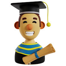 Graduate Avatar Icon 3D Icon