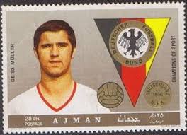 Müller was named european footballer of the year in 1970—he was the first german to win. Stamp Gerhard Gerd Muller 1945 Center Forward Ajman Athletes Ii German Football Mi Aj 366a Yt Aj 101 E