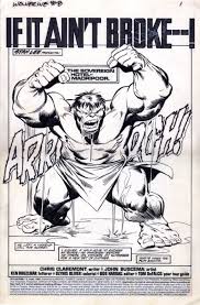 Wolverine 8 Splash Page Gray Hulk By John Buscema Comic Art John Buscema Comics Comic Book Artists