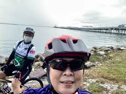 Feeling so sportive today 😀at the seaside with my bike and my walking  sticks tied to the bike, cycling along Croatian coast line 🥳