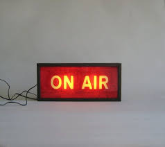 On Air Sign In Red Handcrafted Wooden Light Box Sign Lighted Etsy Light Box Sign On Air Sign Wooden Light