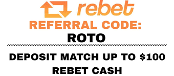Rebet Referral Code ROTO: Deposit Match up to $100 Rebet Cash (Jan. 18)