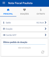 Leia e concorde com o regulamento antes de começar. App Nota Fiscal Paulista