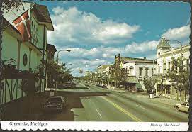 Cen Greenville Mi 1970s Lafayette Downtown Main Street Restaurants Stores Businesses And More Photo By John Penrod Card 3203 70475d Unsent Downtown Main Street Photo