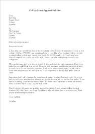 Any leave letter should be based. å…è´¹college Leave Application Letter æ ·æœ¬æ–‡ä»¶åœ¨allbusinesstemplates Com