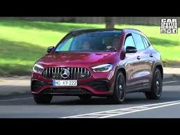 2020 Mercedes Amg Gla 35 4matic Designo Patagonia Red Metallic Driving Exterior Youtube