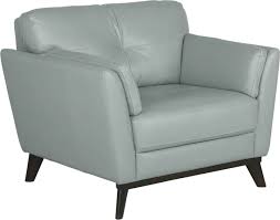 Sofia Vergara Gabriele Spa Blue Leather Chair Living Room Chairs Leather Chair Blue Leather Chair