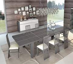 We carry modern and contemporary sofas, sectionals, dining room furniture, and more. Glossy Grey White Finish Dining Set W Buffet 10 Pcs Made In Italy Esf Mangano Mangano Set 10 Modern Dining Table Modern Dining Room Set Contemporary Dining Table