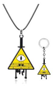 Anime Gravity Falls Bill Collar Llavero De Dibujos Animados