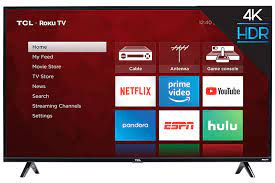 The simple and personalized home screen will allow you to easily find and stream your favorite movies or shows. Tcl 55 Class 4 Series 4k Uhd Hdr Roku Smart Tv 55s425 Tcl