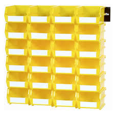 Black And Yellow Storage Bins Sam S Club Triton Locbin 26 Piece Wall Storage Unit 3h In Yellow Wall Storage Unit
