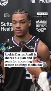Kings rookie Darius Acuff Jr. shares his goals for upcoming season on media day (Video)