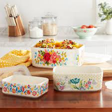 The Pioneer Woman Sweet Rose 6 Piece Rectangle Ceramic Nesting Bowl Set Walmart Com Pioneer Woman Dishes Pioneer Woman Kitchen Pioneer Woman Bakeware