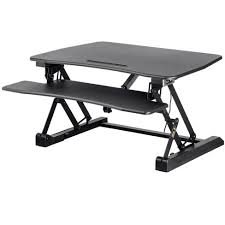 If you are considering a standing desk, these reviews and comparison charts will help you decide what options are right for you. Monoprice Electric Sit Stand Riser Desk Converter Black 35 4 X 23 2in Table Top For Single Display Height Adjustable 5 9 18 9 Target