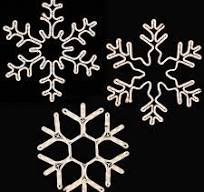 LED Rope Light Snowflake Motifs