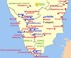 Being surrounded by so many important states of the republic of india, the state has got a widespread network of roads. South India Road Map With Tourist Places