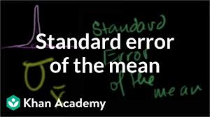 Standard Error Of The Mean Video Khan Academy