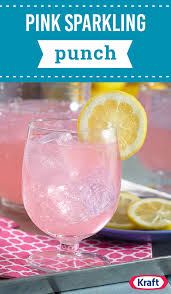 Pink Sparkling Punch Recipe Baby Shower Drinks Pink Punch Recipes Pink Lemonade Punch