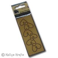 These are usually plastic or metal templates with simple to fine delicate laser cut designs. Brass Stencils For Embossing Card Making Scrapbooking