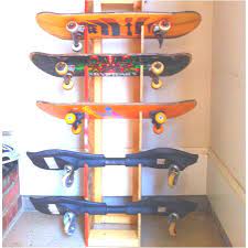 Diy Sunday Great Job Honey Husband Scored Huge Points For Building This Skateboard Freestanding Holde Skateboard Rack Skateboard Racks Diy Skateboard Holder