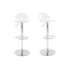 Tabourets De Bar Design Plexiglas Transparent Lot De 2 Orion Vente De Miliboo Conforama