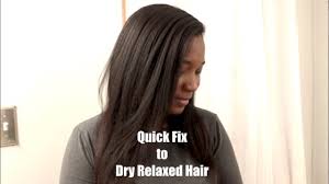 The hair is covered with an alkali that sits on the hair for a period of time until the chemical weakens the protein structure of the hair. Hair Hack How To Moisturize Dry Brittle Relaxed Hair Quick Relaxed Hair Youtube