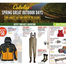 Cabelas Weekly Flyer Spring Great Outdoor Days Apr 20