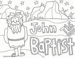 Designs include cornucopias, corn stalks, and turkeys! John The Baptist Coloring Pages Religious Doodles