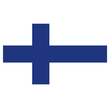 Blue nordic cross reaches the edges of the flag and it is located on a white background. Finland Flag 512 Nf Academy