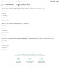 People relapse because they fail to use willpower. Quiz Worksheet Stages Of Addiction Study Com