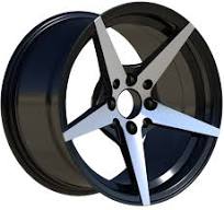 New Deep Dish Five Spoke 18x9.5 ET22 PCD 5/114.3 Cast Aluminum Car Alloy  Wheels Rims